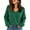 Dark Green, variant on Gaukiv Long Sleeve Sweaters for Women Solid V Neck Slimming Lightweight Knit Pullovers Basic Blouses Layer Tops Dark Blue S