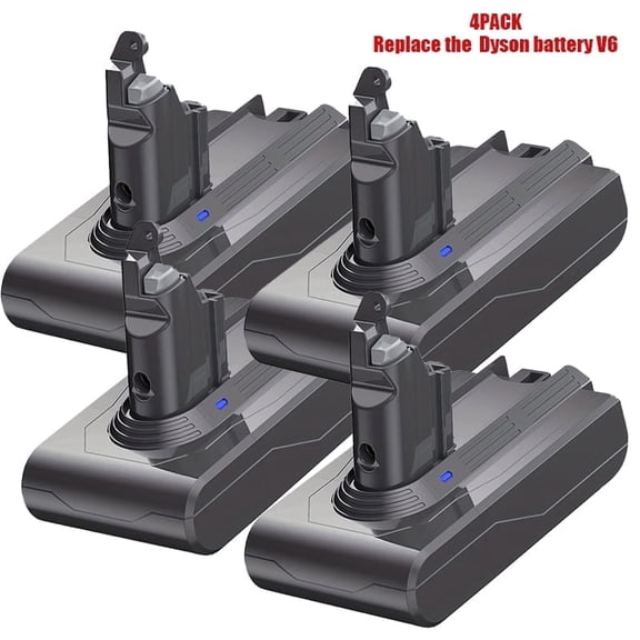 4PACK  21.6V 40000mAh Battery Replacement for Dyson V6