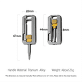 thumbnail image 2 of Titanium Alloy Screwdriver Magnetic Small Maintenance Combination Multifunctional Portable Outdoor EDC Tools, 2 of 6