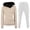 White, variant on Lovzfmll Workout Sets for Women, 2 Piece Hoodie and Jogger Pants Set with Pockets, Long Sleeve Casual Athletic Outfits for Fall Winter