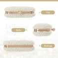 thumbnail image 3 of White Pearl Clutch Purse for Women Bridal Wedding Evening Bags Small Formal Beaded Handbags with Chain, 3 of 7