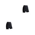 thumbnail image 4 of Sonducket Pantalones cortos de seguridad transpirables de cintura alta de doble capa para mujer, pantalones cortos adelgazantes, ropa interior de Negro 2piezas, 4 of 6