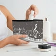 thumbnail image 7 of Zufioo Piano Keys With Musical Notes Print DuPont Paper Portable Toiletry Bag, 8.9x6.5 inch Zippered Hand-held Paper Cosmetic Bag Storage Tool Kit, 7 of 7