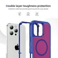 thumbnail image 2 of Decase Rugged Magnetic Case for iPhone 15 Plus,Support Mag-Safe,Heavy Duty Shockproof Kickstand Cover for Women Men,Dual-Layer Protection Military Grade Protective Case for iPhone 15 Plus,Blue+Rose, 2 of 7