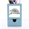 thumbnail image 1 of Larga cola de lagarto retrato animal sketch Tarjeta de clip de pluma del gestor de suministros de oficina, 1 of 3