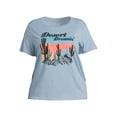 thumbnail image 3 of Terra and Sky Women's Plus Size Graphic T-Shirt with Short Sleeves, 3 of 5
