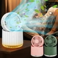 thumbnail image 4 of EUDIDV Evaporative Air Cooler Humidifying Spray Fan Desktop Fan Rechargeable Small Fan Folding Portable Hydration Chiller Portable Air Cooler, 4 of 5