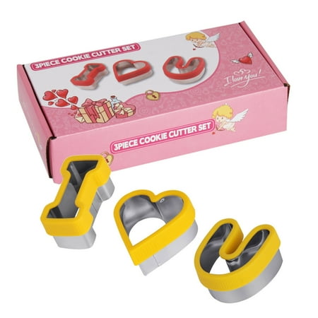 

3 Pieces/set Valentine Cookie Cutter for Valentine Party Winter Biscuit Mold