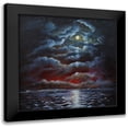 thumbnail image 1 of Francis, Sandra 12x12 Black Modern Framed Museum Art Print Titled - Moody Moon Light II, 1 of 5