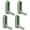 Matte gray green, variant on Yammee Space Saving Invisible Wall Hook Folding Wall Hook Metal for Home Organization