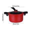 thumbnail image 3 of Chamoist Micro Pressure Cooker Fast Cooking Cookware, Non Stick Microwave Kitchenware, Multi Functional Big Capacity Universal Stew Pot,Pressure Cooker Pot,Soup Pots Cooking Pots Kitchen, 3 of 9