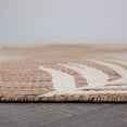 thumbnail image 3 of World Rug Gallery Contemporary Palm Leaves Textured Flat Weave Indoor/Outdoor Area Rug - BROWN 2'x7', 3 of 9