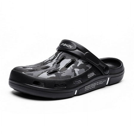 

Men s Open Toe Slide Sandals - Comfortable Non-Slip Shower Slippers Beach Sandals Thick Home Indoor Outdoor Slippers