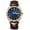 Blue, variant on Classic Leather Watch for Men – Quartz Core, Waterproof, Night Glow Feature