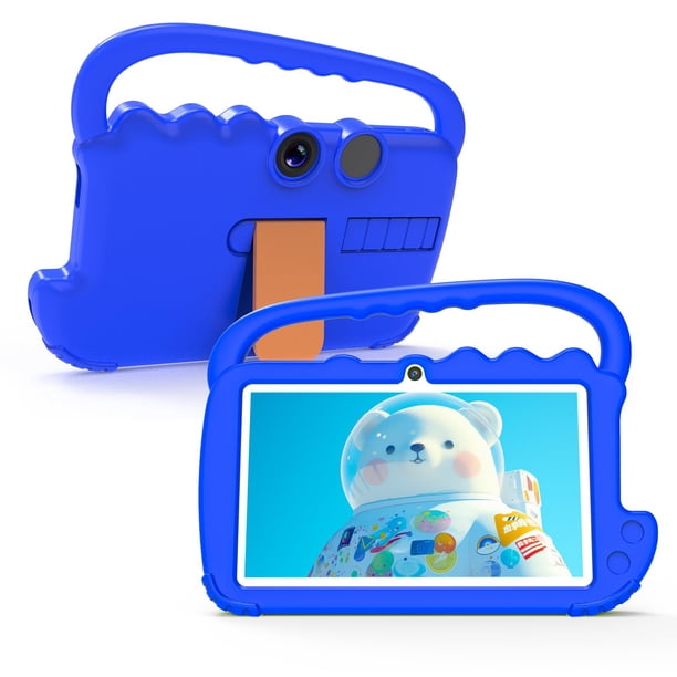 Atozee Tableta Para Niños Tableta Para Niños Pequeños Tableta De 7 Pulgadas Para Niños Y Niñas 32Gb Android 11 Tableta 2Gb Ram Wifi Cámara Dual Ips Pantalla De Protección Ocular De Seguridad Aplicació