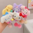 thumbnail image 3 of Botu, recién llegados, bandas para el cabello Sanrio, lindo moño, coleta, diademas elásticas de felpa, Sanrio Kitty Kuromi, regalos para niños, accesorios para el cabello, 3 of 4