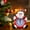 A 4O6, variant on ZZkhGO Christmas Alarm Clock, Bedside Decoration Clock, Cute Silent Clock with Santa Snowman Design