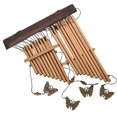 thumbnail image 4 of 29.5” Wind Chimes Outdoor Melodic Tones Butterfly Harp Wind Chimes Handmade Wood for Home Garden Patio Decor, 4 of 5