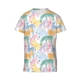 thumbnail image 4 of Wukai Zebra Colourful Youth Unisex Short Sleeve T-Shirt for Boys, Girls, Teens, and Kids-Small, 4 of 7
