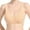 Beige, variant on HCURIBAD Wireless Bras, Comfortable Convenient Front Closure Button Cotton Bras for Seniors No Underwire Bras, Seamless Bra, Backless Bra, Bras for Women Beige A