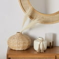 thumbnail image 3 of Bouclair White Natural Ceramic Vase with Wood Pearls and Tassels, 3 of 10