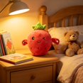 thumbnail image 2 of Interactive Plush Strawberry Toy, Musical Beat Sensing Soft Stuffed Doll Family Interaction Game Hand Eye Coordination Skill Learning Cognitive Development Fun Soft OPP Bag Rechargeable, 2 of 5