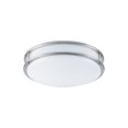 thumbnail image 1 of Xtricity - Ceiling Light with Integrated LEDs, 12" Diameter, From the Milano Collection, Nickel, 1 of 3
