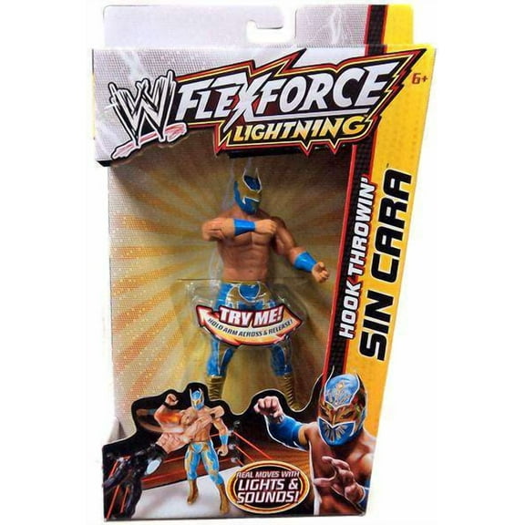 WWE Wrestling FlexForce Lightning Hook Throwin' Sin Cara Action Figure