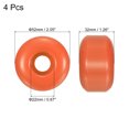 thumbnail image 2 of Unique Bargains Roue de Skateboard 52mm Roues de Rue pour Skateboards Roues de Cruiser 95A, Orange Lot de 4, 2 of 4
