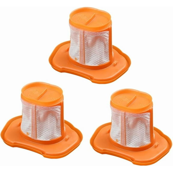 HHVKF10 Filter Compatible with BLACK And DECKER Handheld Vacuum Filter Washable Fit for Models HHVK HHVK320J HHVK320J10 HHVK320JZ01 HHVK515J HHVK515JP HHVK515JP07 HHVK515J00FF HHVK415B01, 3 Pack