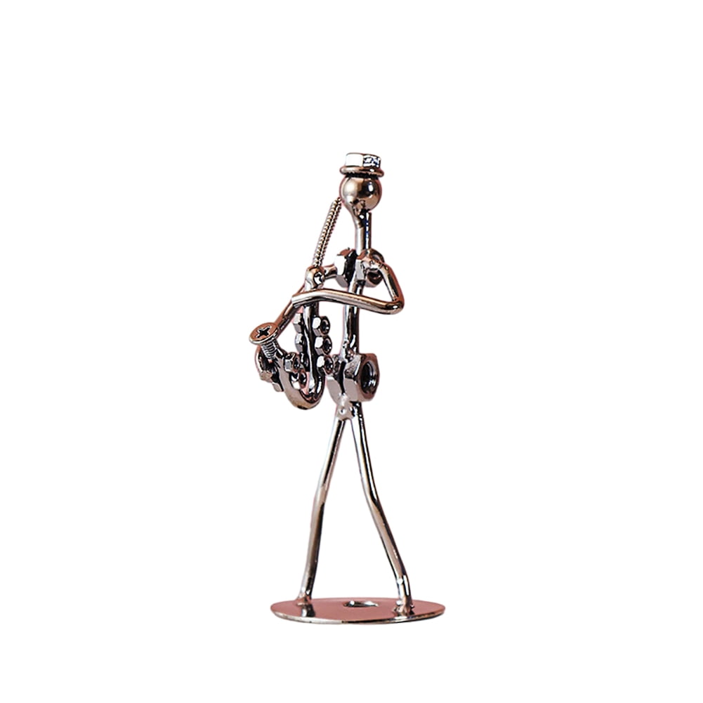 CSCHome Retro Band Metal Man Playing Saxophone For Bedroom Living Room cschome-retro-band-metal-man-playing-saxophone-for-bedroom-living-room