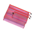 thumbnail image 2 of MasteelfCA 3Pcs Colorful File Pockets Nylon Mesh Zipper File Storage Bags Documents Organizer Pouch, 2 of 7