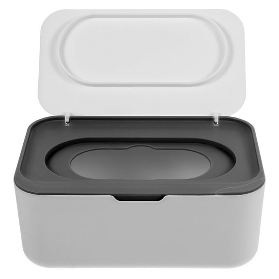 OATIPHO Refillable Wipes Container Dark Grey Portable Wipe Dispenser with Weighted One Hand Use