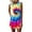 Hot Pink, variant on EGNMCR Tank Tops for Women Women's Daily Sleeveless T Shirt Dress Tie-dye Print Tank Mini Dress