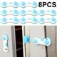 thumbnail image 5 of Cerradura Antipellizco para Gabinete Fácil Instalar Seguridad RBaby () Azul 1 Ud., 5 of 6