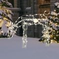 thumbnail image 2 of Indoor/Outdoor Animated Light-Up Feeding Doe Christmas Lighted Silhouette Decoration with 105 LED Lights, Warm White, 40", by Holiday Time, 2 of 6
