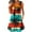 #Hawaii_6Orange, variant on Sundresses for Women 2025 Baggy Boho Floral Printed Mini Beach Dress Henley Neck Sleeveless Dresses A-Line Mini Tank Dresses Light Breathable T Shirt Dress Beach Vacation Sundress