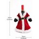 thumbnail image 3 of Fundas de terciopelo para botellas de vino de 30 cm para decoración navideña (paquete de 2), rojas y verdes, 3 of 5