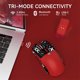 thumbnail image 3 of ATTACK SHARK X11 Mouse Inalámbrico para Juegos con Base de Carga RGB, Tri-modo 2.4G/USB-C con Cable/bluetooth, 22000 DPI, Sensor PAW3311, 5 Botones Programables, Cinta de Agarre Incluida, Rojo, 3 of 8