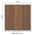 thumbnail image 3 of Ropero Closet Madesa Monaco 3 Puertas Corredizas B/M Madesa 1093, 3 of 10