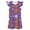 a-Purple, variant on LUOGENLI Girls Halloween Fly‑Sleeve Nightgown, Kids Pumpkin Print A‑Line Sleep Home Dress b-Pink 8-9 Years