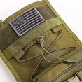 thumbnail image 3 of Speed Track Tactical Christmas Stocking, with Flag Patch MOLLE Webbing, Zip Pocket, MOLLE Clips, Gift for Veterans Military Patriotic and Outdoorsy People, Woodland Green, 3 of 8