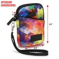 thumbnail image 2 of USA GEAR Compact Camera Case, Wrist Strap, Compatible with Canon Elph, Nikon Coolpix (Geometric), 2 of 9