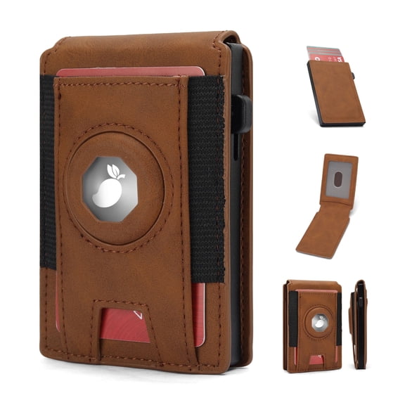 SYMMEXA Card Holder Unisex Anti-Theft Card Wallets, Brown
