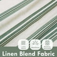 thumbnail image 3 of DriftAway Chris Linen Lined Valance Double Layer Thermal Insulated Room Darkening Blackout Valances 3 Inch Rod Pocket Vertical Striped Kitchen Valance for Bathroom 52 Inch by 18 Inch Loden Green, 3 of 8
