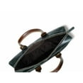thumbnail image 3 of Slip pour Ordinateur Portable en Cuir Vert et Brun Bicolore, 3 of 4