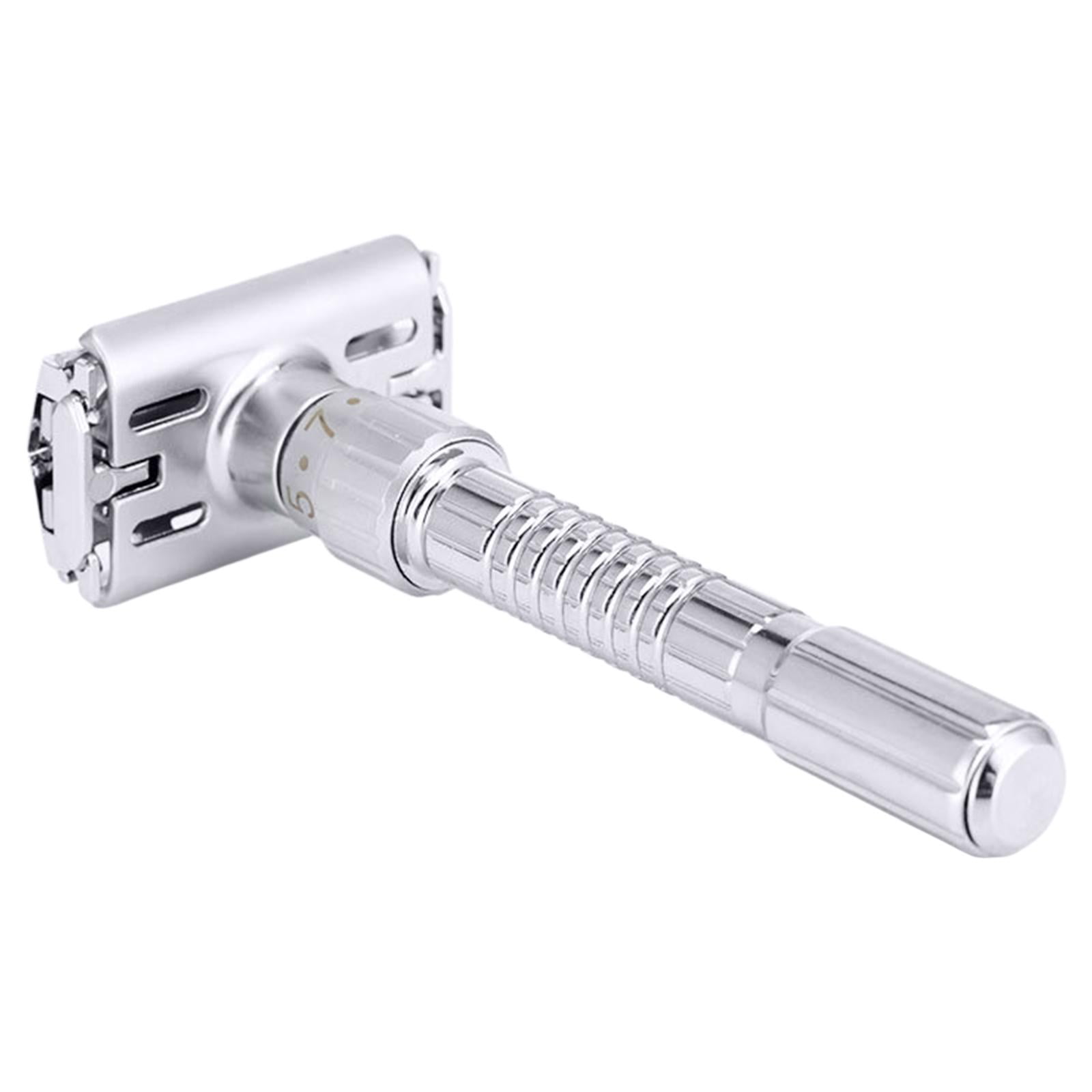 Zxpjkyu Double Edge Safety Razor Plated Reusable Double Edge Razor Beard Shaving for Men