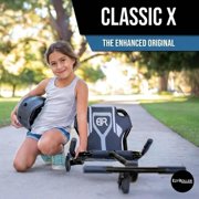 EzyRoller: Classic X - Black - Ride-On Scooter, Cambering Motion, Pedal Free Cart, Hand Brakes, Extendable Frame, 154lb Capacity, Kids Ages 4+