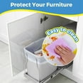 thumbnail image 2 of Aippl Electrostatic Wall Protective Film, Clear Wall Protector Removable Contact Paper, Transparent Static Cling, Plastic Wall Protector from Chair Back, Furniture,Door (17.7X196.8 Inches), 2 of 8