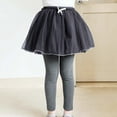 thumbnail image 2 of FYDUU Girls Leggings with Skirt Toddler Baby Girls Leggings With Tutu Skirt Pants Footless Fashion Cute Skirted Pants Comfort Stretchy Pantskirt 2-3 Years, 2 of 9